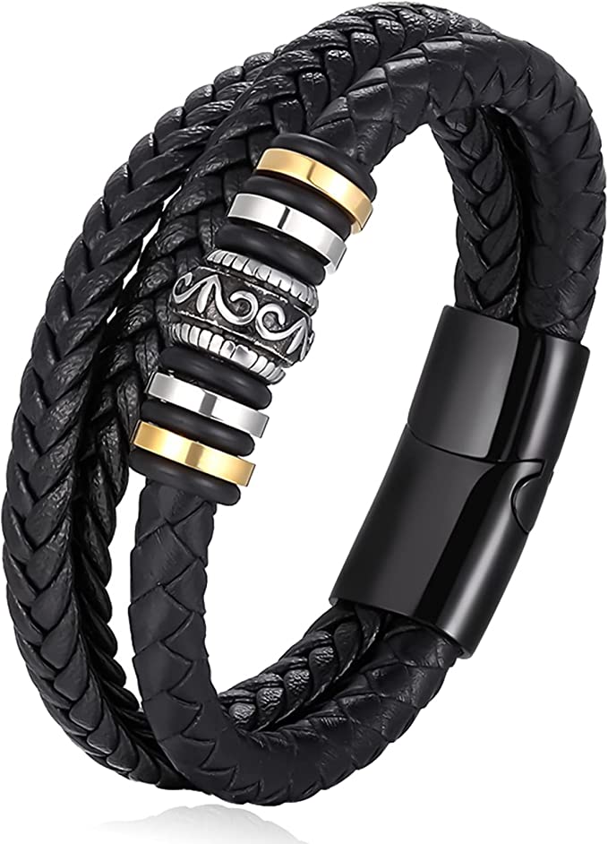 Gerecycled stalen herenarmband schakel | -NL